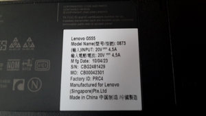 Lenovo Notebook G555 für Bastler Bild 3