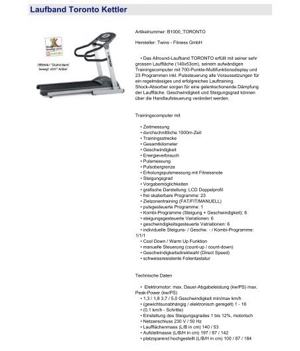 Laufband Kettler Toronto Bild 10