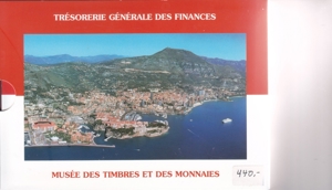 Monaco Kursmünzsatz 2001 brilliant uncirculiert im Original Folder 1 Cent - 2 Euro Bild 2