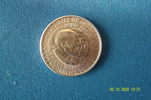 1/2 Dollar Silbermünze USA 1952 - Booker & George Washington Carver Bild 2
