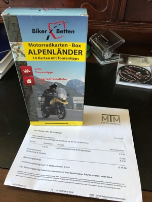 Motorradkartenbox Alpenländer