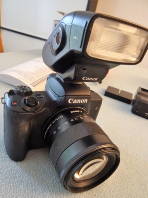 Canon EOS M50 Body, 24 MP, Objektiv, Blitzgerät, Zubehör Bild 8