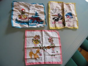 Vintage Kinder Taschentücher 60er Jahre 70er Jahre