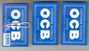 Zigarettenpapier OCB blau Gummizug 25 x 100 Blatt Heftchen Bild 2