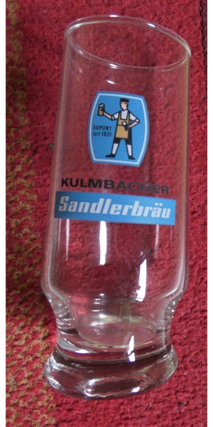 Bierglas 0,2 l "Kulmbacher Sandlerbräu" / rastal / alt Bild 1
