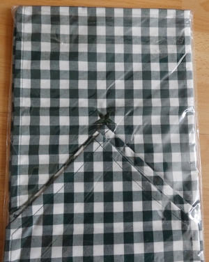 Motiv-Tischband Weihnachten / NEU / 20 x 200 cm grün-kariert Bild 2