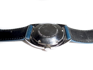Blaue Armbanduhr von Zeno Automatic Bild 5