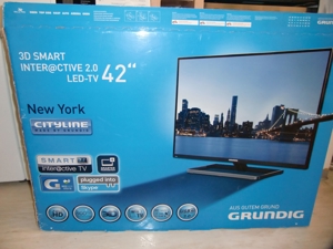 LED TV Grundig 42 Zoll 3 D Smart Full HD Bild 1