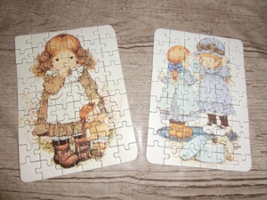 SARAH KAY Mini-Puzzle   80er-Jahre  Vintage