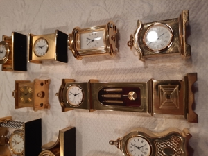 Miniatur Uhren Gold Optik Konvolut Bild 7