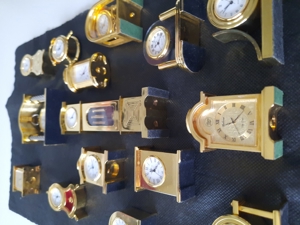 Miniatur Uhren Gold Optik Konvolut Bild 3