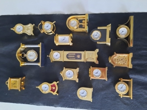 Miniatur Uhren Gold Optik Konvolut Bild 2