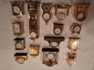 Miniatur Uhren Gold Optik Konvolut Bild 8