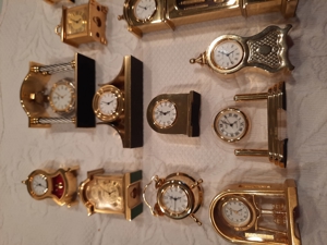 Miniatur Uhren Gold Optik Konvolut Bild 6