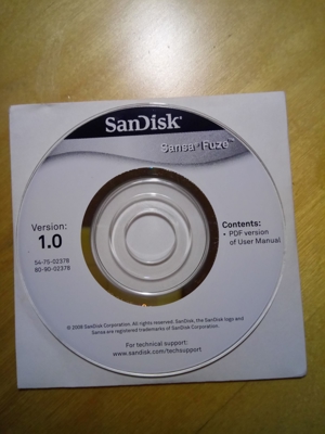 Kurzanleitung - Sansa Fuze MP3 Player 8 GB plus CD Bild 2