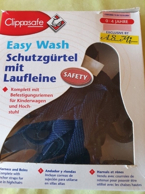 Easy Wash Schutzgürtel mit Laufleine neuwertig