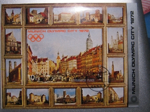 BRIEFMARKEN-SAMMLUNG von den Olymp.Spielen 1972 München Bild 11