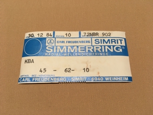 Wellendichtring/ Simmerring Bild 3