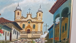 Brasilien Ölgemälde Kirche Barock Kolonial Santo Antonio Minas Gerais Bild 8