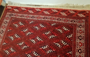 Orient Teppich Turkmenischer Buchara Hand geknüpft Asien Sammler Stammes Teppich Bild 5