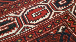 Orient Teppich Turkmenischer Buchara Hand geknüpft Asien Sammler Stammes Teppich Bild 9