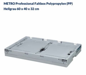 METRO Professional Faltbox Polypropylen Bild 2
