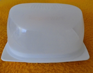 Tupperware - Käseglocke 6058A-3 weiß-transparent / NEU Bild 1