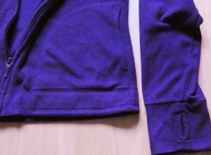 Fleece-Jacke violett Gr. S mit hochschließendem Kragen / Yessica Bild 3