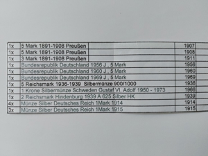 Münzen anzubieten