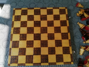 Schach Schachspiel aus Holz guter Zustand Bild 3