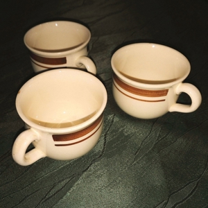 Torgau 3 x Tee Kaffee Tassen Ø 7,9 x 6,0 cm hoch DDR Geschirr Bild 2