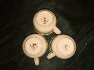 Torgau 3 x Tee Kaffee Tassen Ø 7,9 x 6,0 cm hoch DDR Geschirr Bild 5