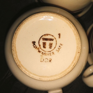 Torgau 3 x Tee Kaffee Tassen Ø 7,9 x 6,0 cm hoch DDR Geschirr Bild 6
