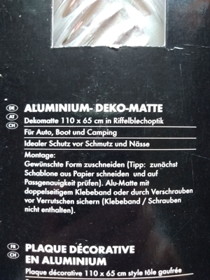 Aluminium-Deko-Matte - NEU Bild 4
