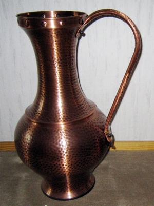 Kupfervase / Bodenvase