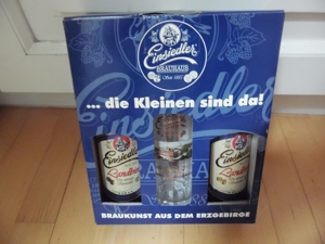 alter Krug mit Landbier Flaschen Erzgebirge OVP. *Sammler*