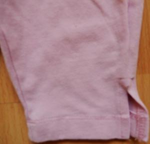 Leggins/Radler Gr. 62-68 rosa mit seitl. Beinschlitzen / impidimpi Bild 2