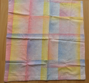 Kopfkissenbezug ca. 55 cm x 54 cm kariert