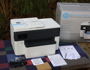 HP OfficeJet Pro 7730 Wide Format, All-in-one-Drucker, bis A3, gebraucht Bild 1