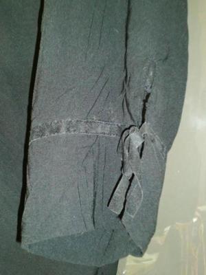 Stylische pflegeleichte Bluse schwarz in ganz besonderer Crashoptik, Gr. 46, bügelfrei, viereckige Bild 2