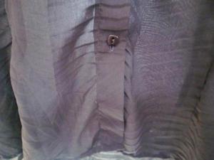 Stylische pflegeleichte Bluse schwarz in ganz besonderer Crashoptik, Gr. 46, bügelfrei, viereckige Bild 4
