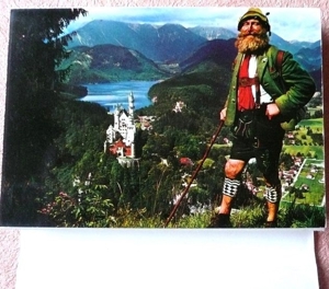 Altes Andenkenmäppchen " Oberammergau" Bild 5