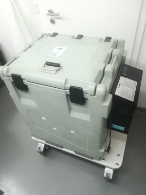 WAECO CoolFreeze Typ FP 150P (EUROENGEL) 12 24V und 110-240V AC Kühlbox   Kühlcontainer auf Rollen Bild 1