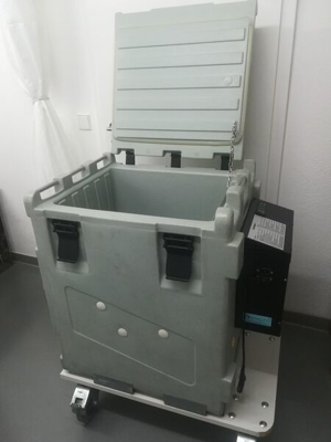 WAECO CoolFreeze Typ FP 150P (EUROENGEL) 12 24V und 110-240V AC Kühlbox   Kühlcontainer auf Rollen Bild 2