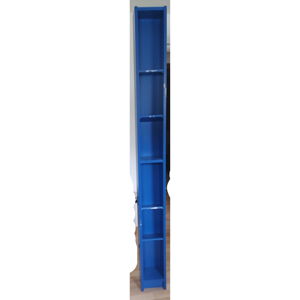 Ikea Regal, schmal, hoch, Lagerregal 205x20x17cm gebraucht blau Bild 1