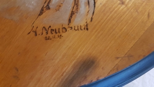 Bayern Tracht Holz Bild Schnitzerei Dirndl Trachtenhut Dekoration Kunst Handarbeit Bild 9