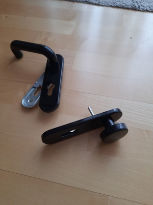 NEU 12 St. Türbeschlag Türknauf schwarz Kunststoff f. Kellertüren Beschlag Knauf Tür Bild 2