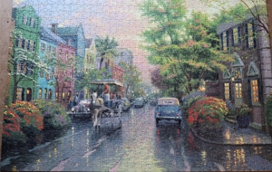 Schmidt Puzzle / 1000 Teile / Charleston, Sunset on Raibow Row Bild 3