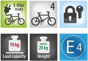 Fahrradträger Anhängerkupplung - EUFAB 11514 Fahrradträger LUKE, E-Bike geeignet Bild 4