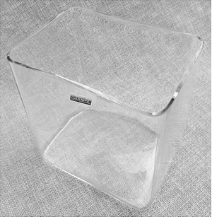 Deko-Gefäß / Pflanzgefäß aus Glas - Breite ca. 18 cm - Höhe ca. 18 cm - Tiefe ca. 13 cm Bild 5